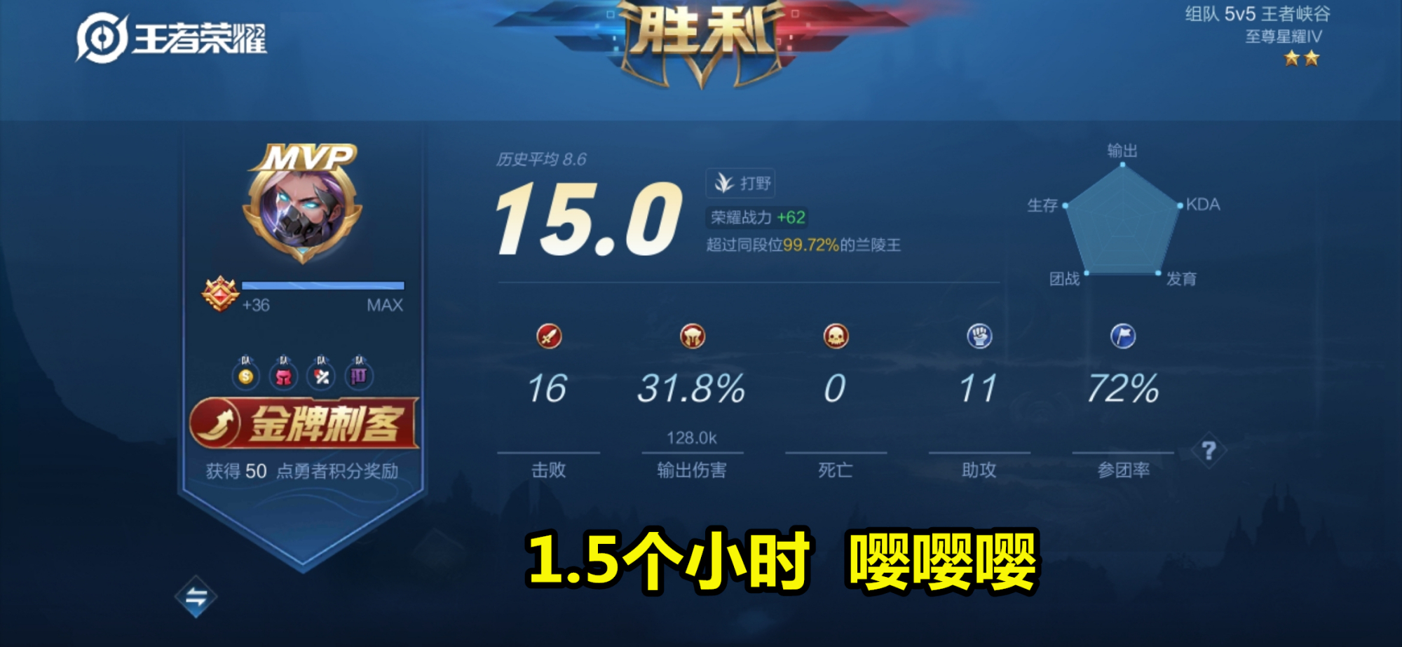 [王者荣耀]“限玩1.5小时”上热搜，老阿姨玩家开始修改自己的资料页英雄！