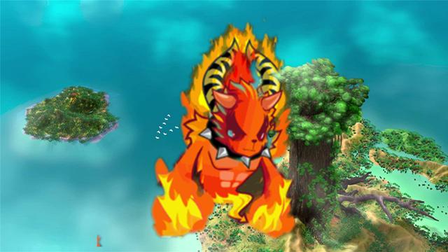 「洛克王国」洛克王国:火花再次超进化,帅气外形很威武,谁敢说配不上水蓝蓝?