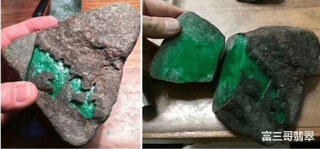 翡翠▲翡翠赌石揭秘—行家说的“擦涨不算涨，切涨才算涨”你真的明白吗？