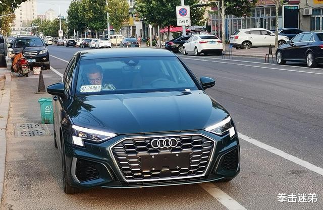 奥迪A3|2021款奥迪A3亮相街头，精致外观颜值一流，长轴距+1.4T，真帅气