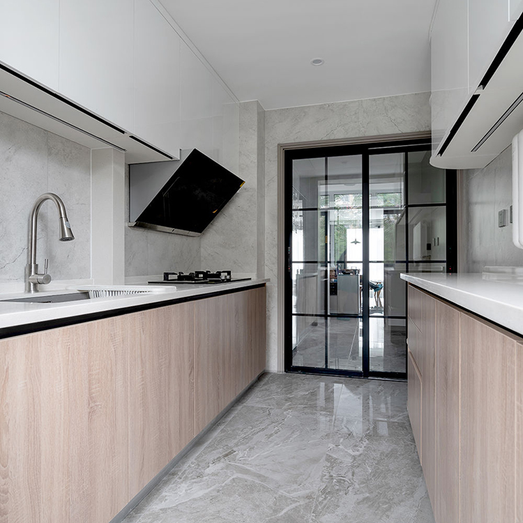 |原木配上高级灰，这样的家百看不腻，清爽又精致