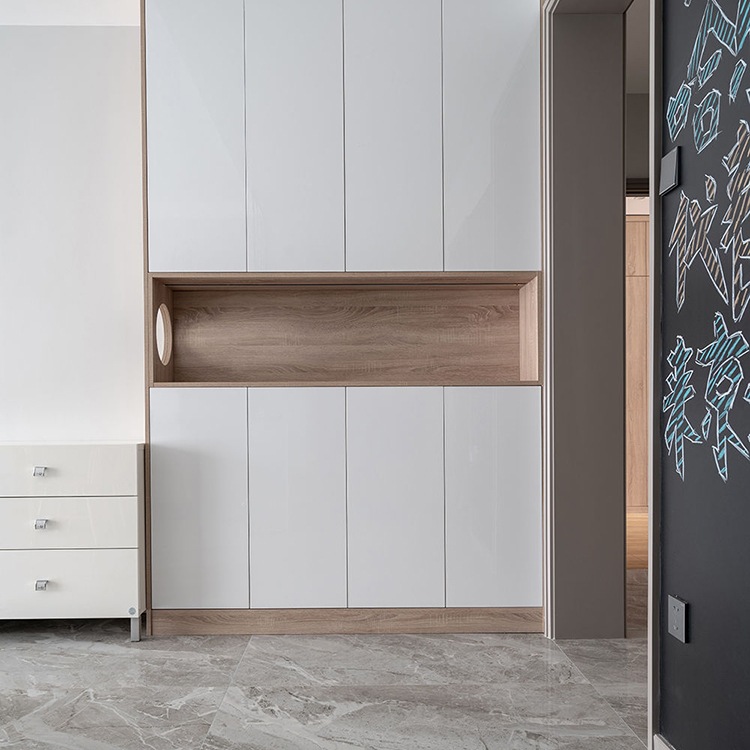 |原木配上高级灰，这样的家百看不腻，清爽又精致