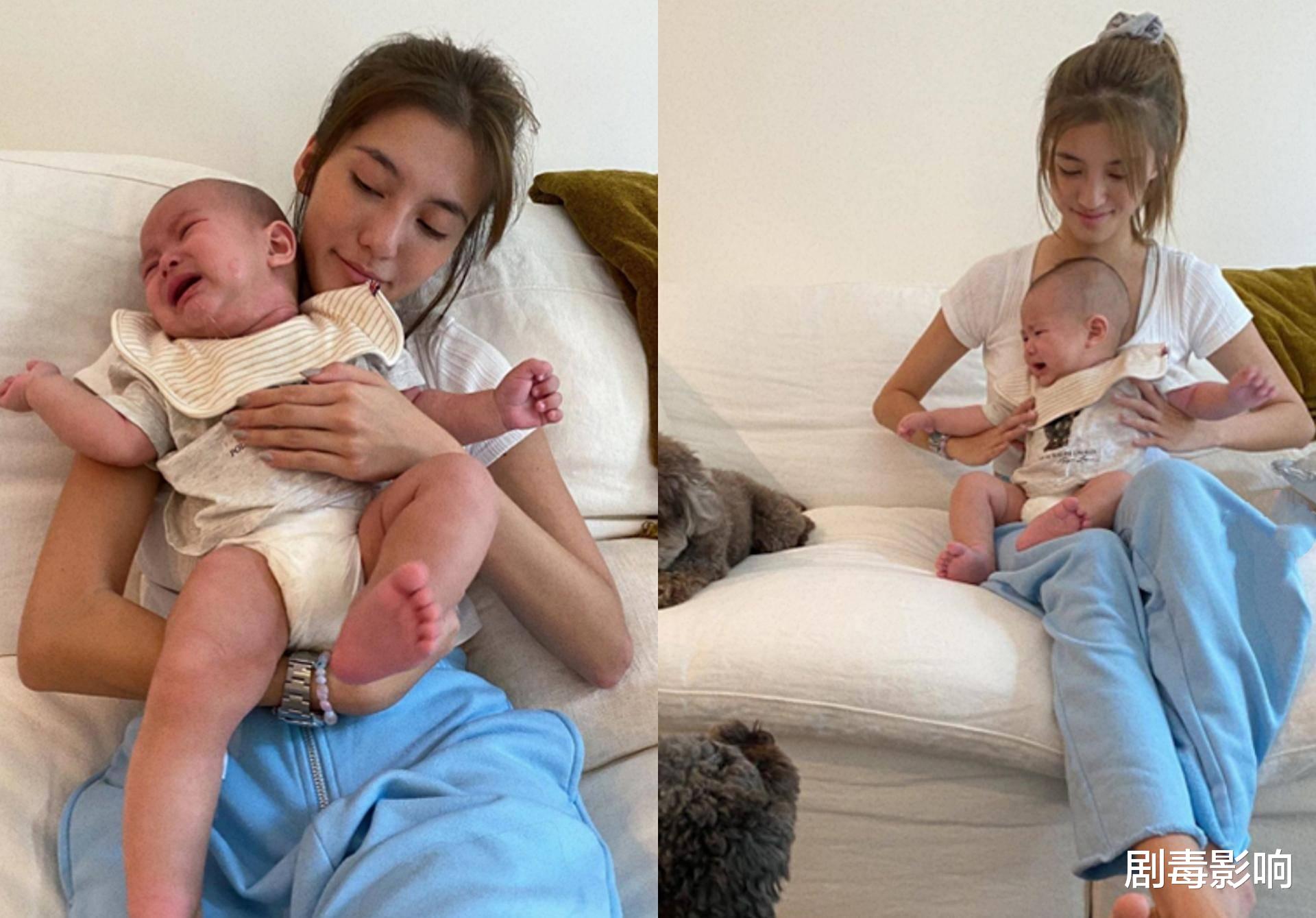 林峰|林峯老婆刚生完，吴千语就晒带娃照，被指隔空battle戏太多