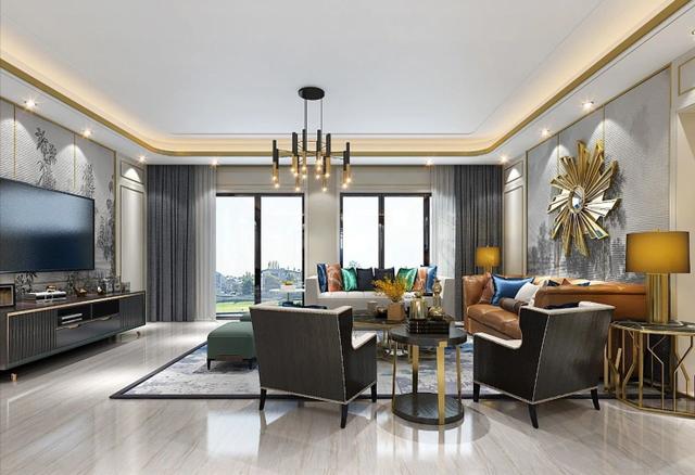 |170㎡大户型轻奢风格，轻度的奢侈低度的奢华