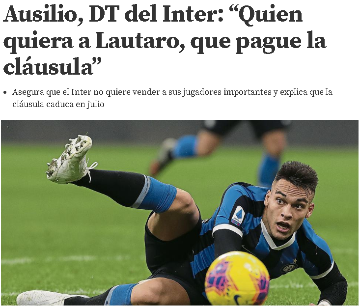 【巴塞罗那】拒绝接受谈判！国米开出劳塔罗离队条件，巴萨恐难以承受！