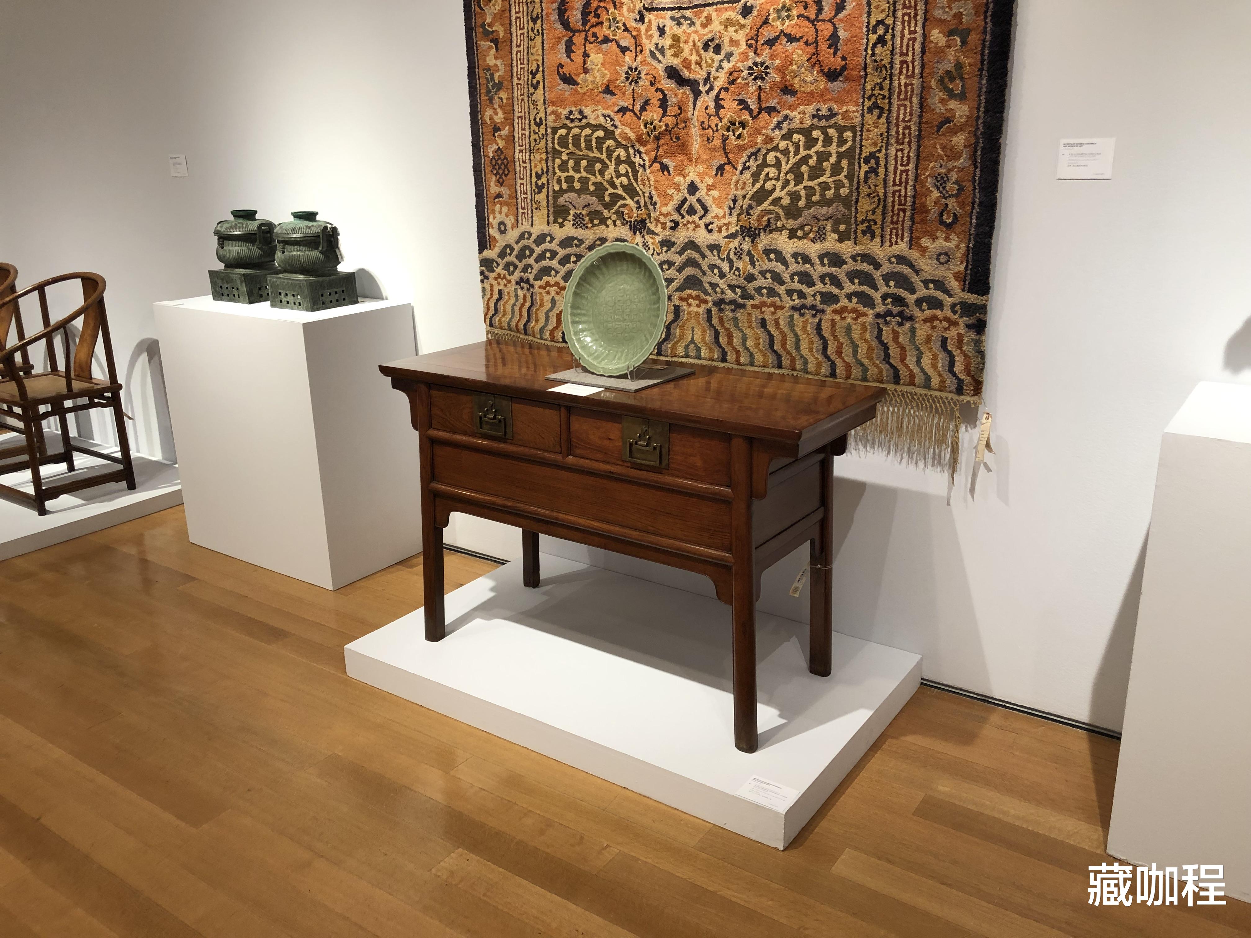 『』黄花梨鬼脸一串串，联二橱木纹变化多端