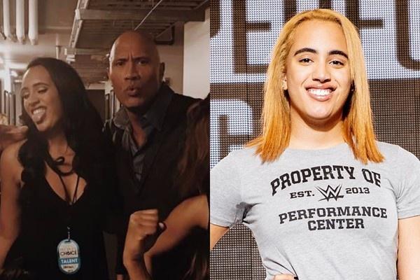 [道恩·强森]巨石强森18岁女儿签约WWE 成为家族第4代摔角手