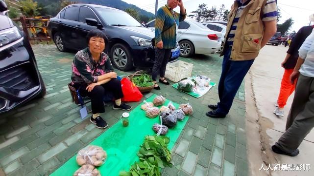 青菜|山村65岁婆婆豪车前卖菜：自己种的好吃，5块钱一袋，看看都有啥