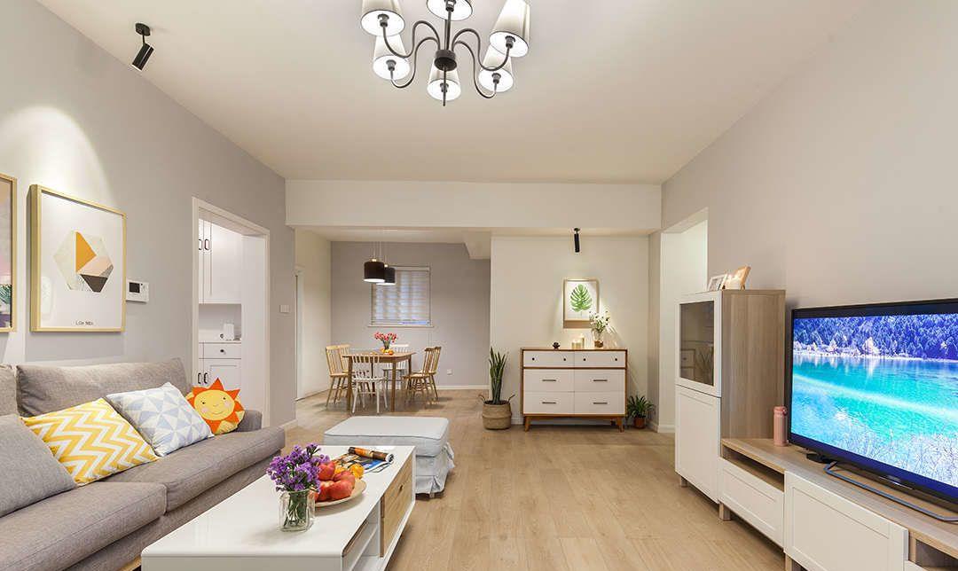 []这个家不算特豪华，但清爽简约的氛围让人喜欢，20万装修太值了！