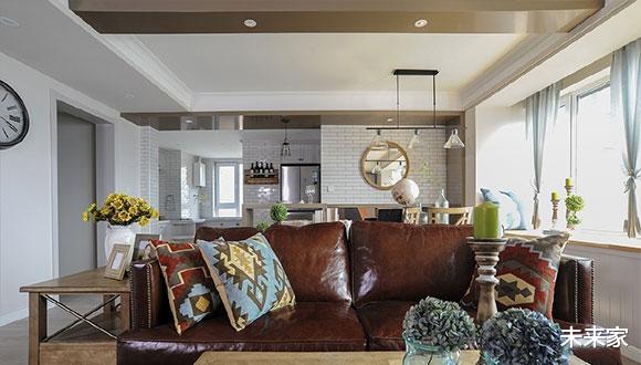 「」不高级却很上档次的大户型，设计朴素接地气，美式空间装修真大气
