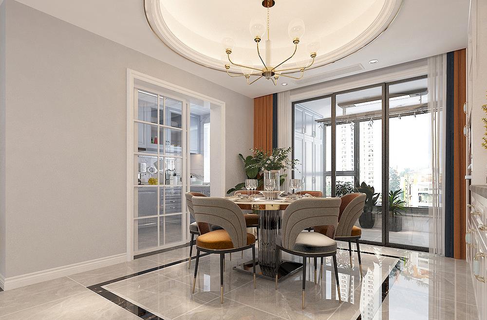 「设计师」180平轻奢美式风，听老婆的话把卧室衣柜做成玻璃柜门，太好看了