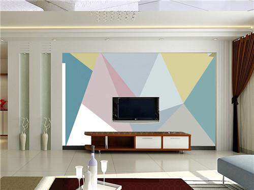 电视墙不用太复杂，用乳胶漆200块搞定，完工很耐看，很满意