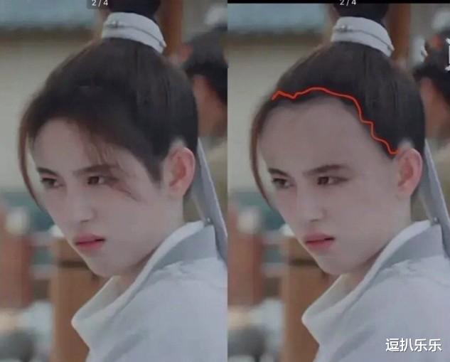 张若昀|鞠婧祎新剧发际线粉太明显，被网友恶搞P掉后，确定不是开玩笑？
