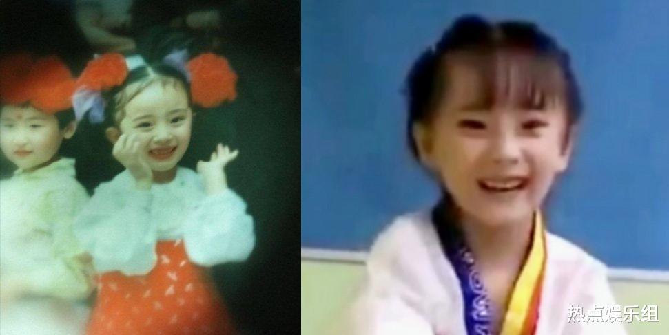 杨幂▲真假“小糯米”引争执，对比杨幂小时候就像是穿越，这也太诡异了