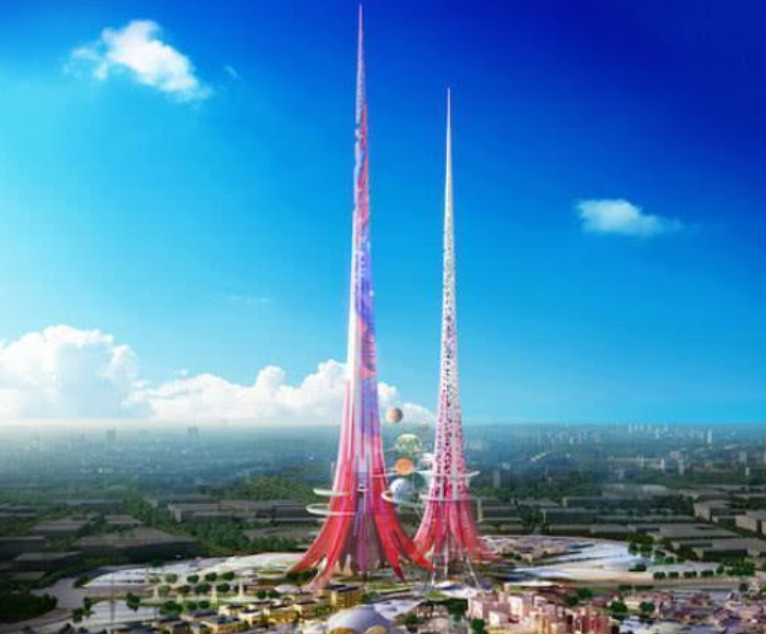 [哈利法塔]全球第一高楼将问世！高999.74米，比迪拜塔高出171米