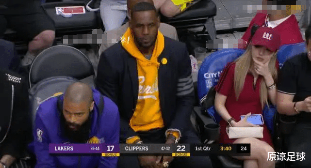 勒布朗·詹姆斯▲罗志祥前女友周扬青曾助威詹皇,紧挨勒布朗隔5cm,镜头看她23秒