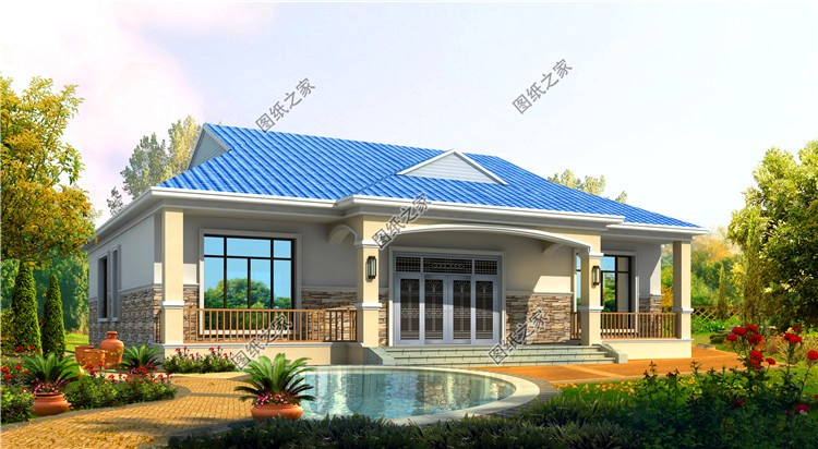 房屋设计|农村一层最美房屋设计图，户型好造价低，很多人都喜欢第二款