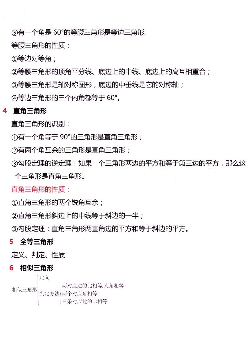 初中数学▲【初中数学】2020中考复习专题之知识点分类总结，超齐全！