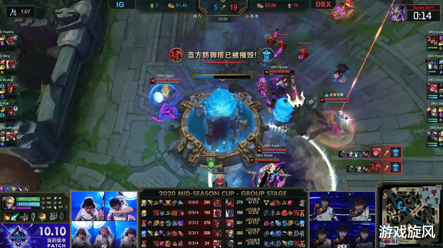 「ig」LOL：theshy被单杀成突破口，戴先生仍旧保持外战不败战绩！