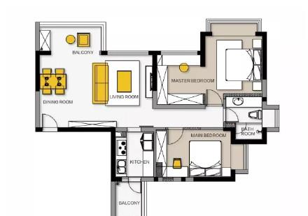 ##100平现代美式风装修，浪漫养眼，超级耐看，最喜欢餐厅区域！