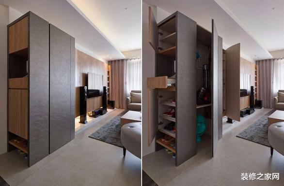 全屋定制了柜子，朋友戏称次卧可以“变形”，晒晒图片