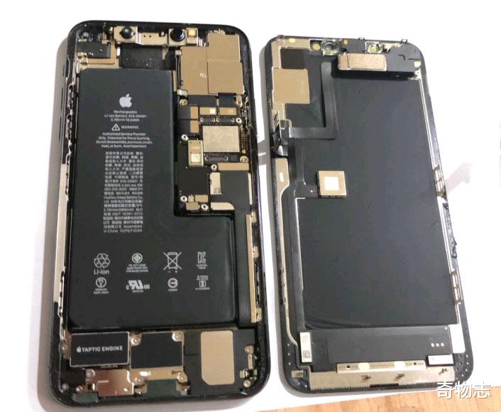 iphone11和华为p40拆机对比图,这才是高端手机