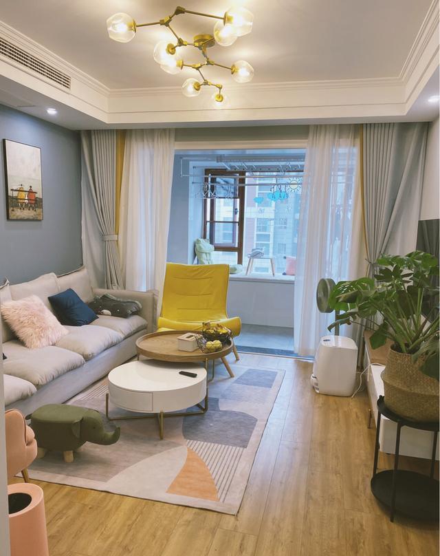 【】晒晒75平的两居室，两个人住太舒服了，硬装+软装只花了17万！