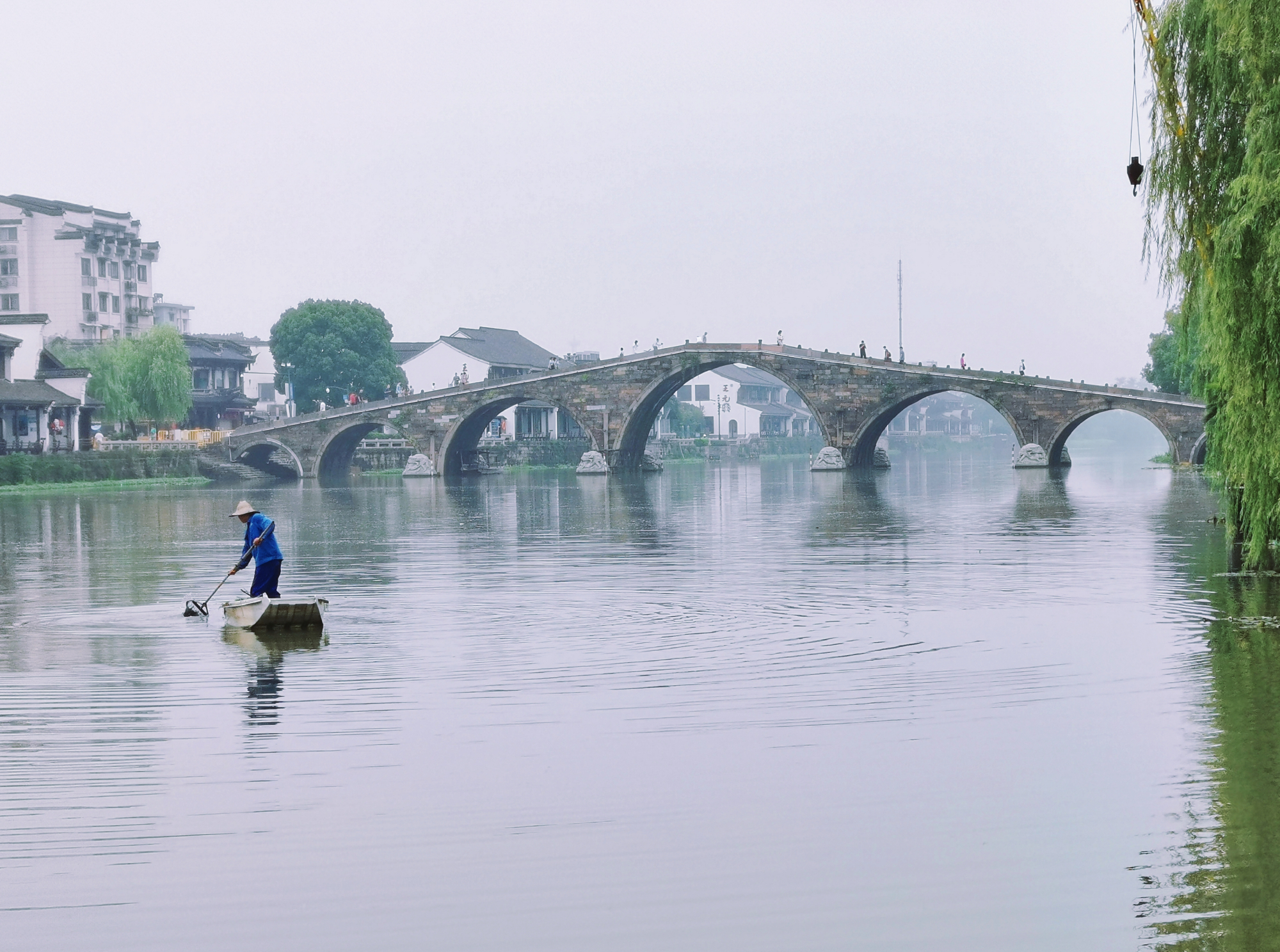 『广济桥』靠一座桥撑起来的古镇：原生态没门票，曾是江南十大名镇之首