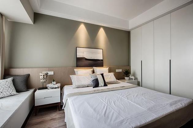 『背景墙』110平三居室完工，打扫干净恨不得立马入住！客厅真是清爽大方