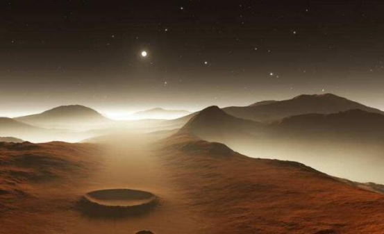 火星@好奇号又在火星上拍照，这次拍的是地球，连月球都被它拍进去了