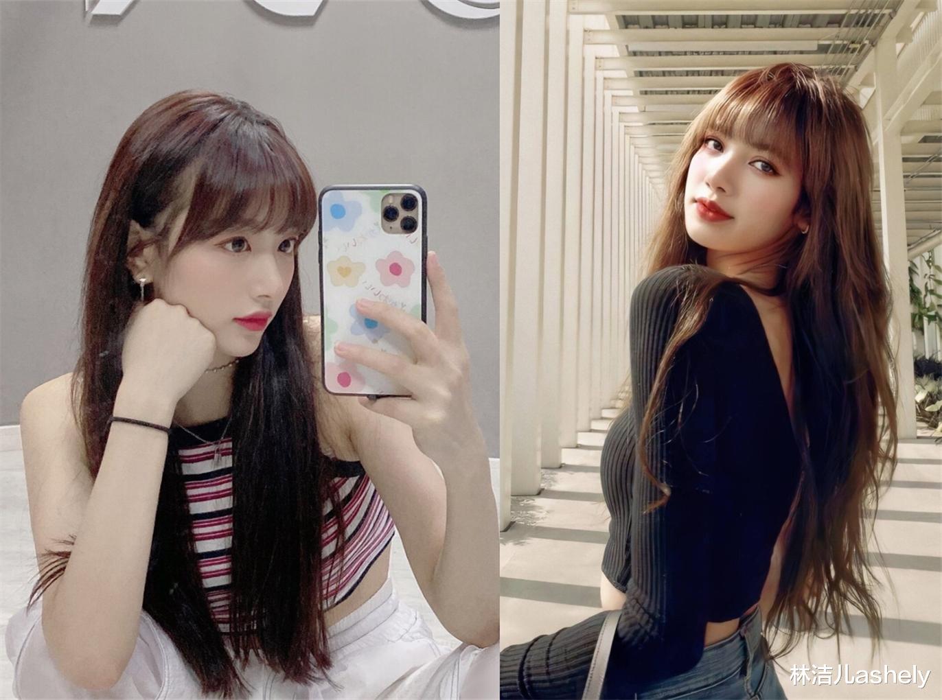 发型|Lisa没有刘海像变了一个人？辛芷蕾袁姗姗换发型更是堪比整容