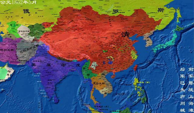 ##清灭亡时有1100万领土，明朝仅有350万，无清朝就没有如今的960吗