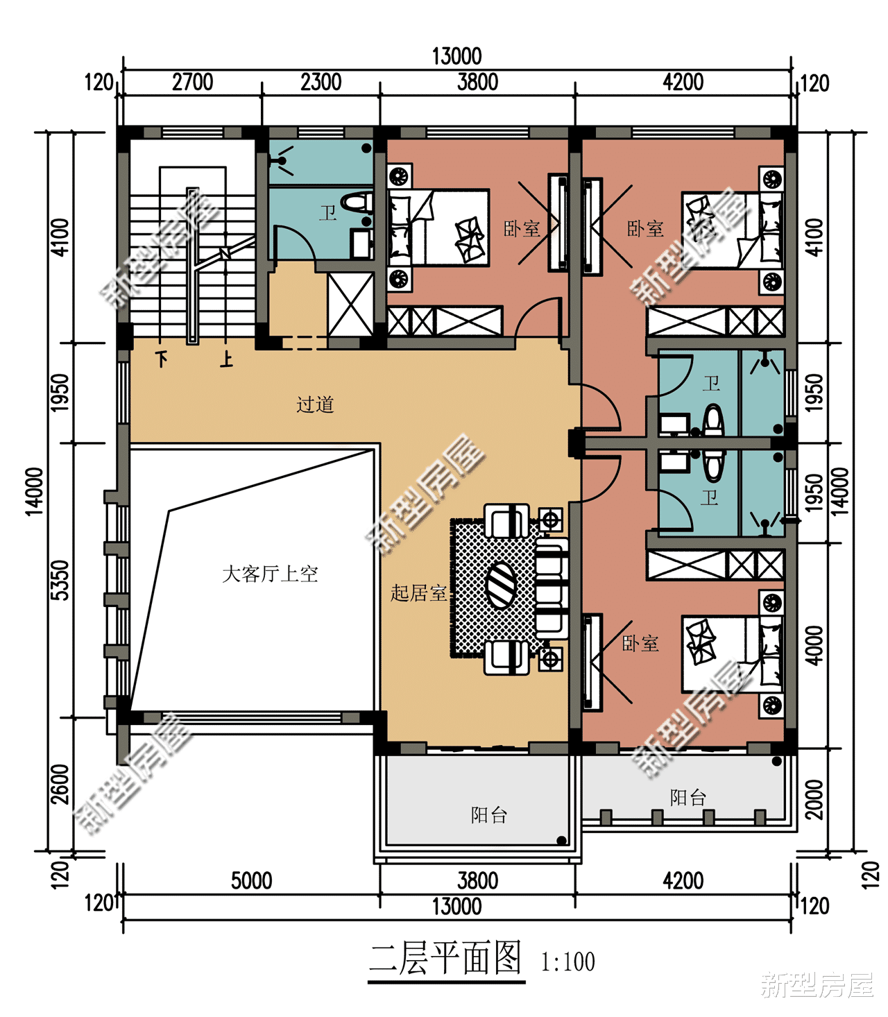 |农村别墅怎么盖才好看?挑空客厅+套卧,这8套图纸25万起建