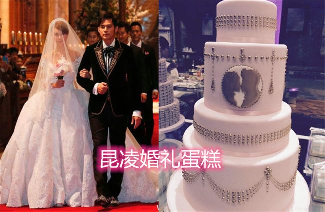 『Angelababy』杨颖的婚礼蛋糕，昆凌的婚礼蛋糕，看到唐嫣的婚礼蛋糕：少女心泛滥