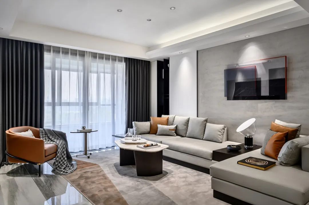 |126平现代轻奢设计，现代舒适和华丽优雅的沉稳气质