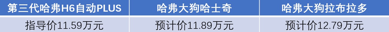 詳細解讀哈弗大狗與第三代哈弗H6配置對比-圖3