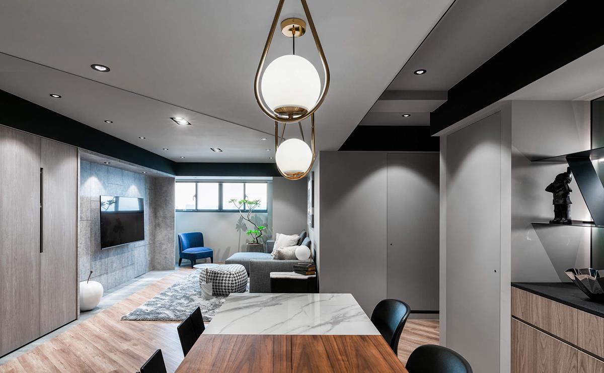 混搭|30年老宅翻新,99㎡,石与木的完美混搭,一家四口的幸福生活!