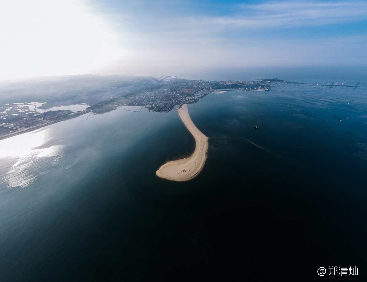 沙滩|晋江塘东触角沙滩，从村庄伸向大海的沙滩