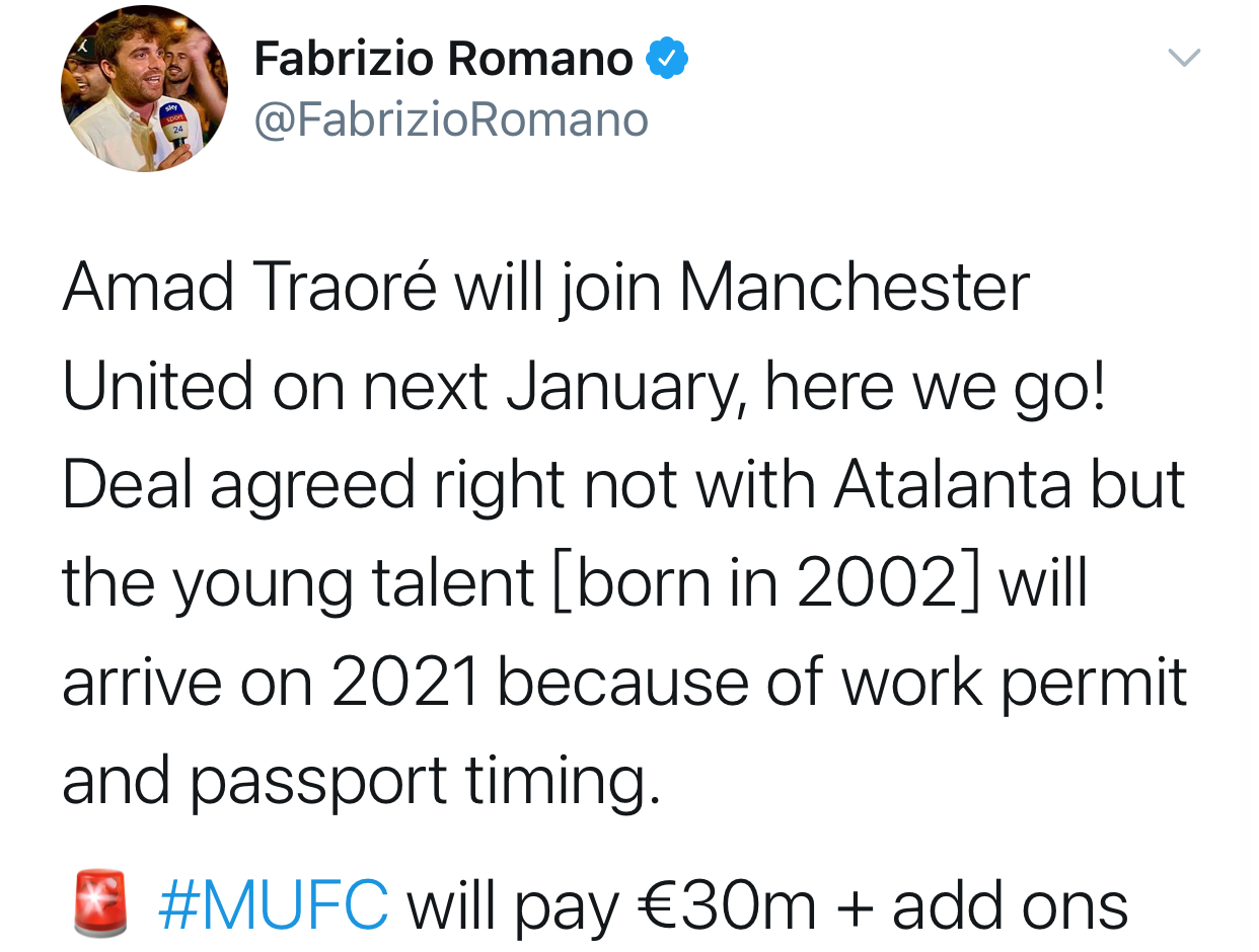 曼联|两大名记确认！曼联3000万锁定18岁左脚右边锋，速度快 突破犀利