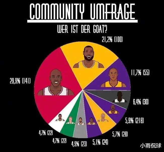 迈克尔·乔丹|美媒针对全美作出调查，票选NBA历史第一人，乔丹仅获29.9%支持率