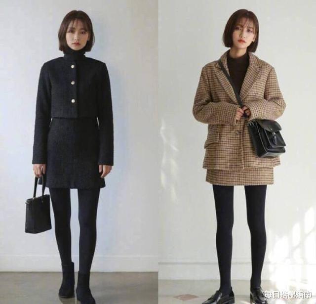 穿衣搭配|适合短发女生的秋冬穿搭示范，利落率性气质得体，值得借鉴