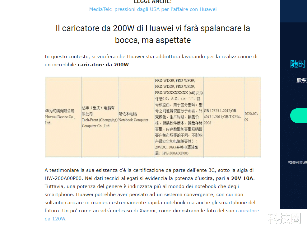 华为|120W快充OV还没有焐热，外媒曝光华为要发布200W的快充？