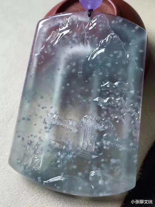 |人间少有飞雪景——高端翡翠——木那雪花棉