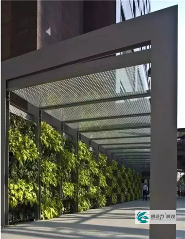 ▲精致的庭院生活从廊架开始！