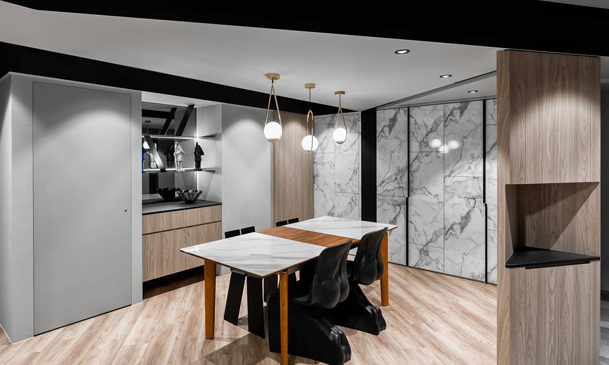 混搭|30年老宅翻新,99㎡,石与木的完美混搭,一家四口的幸福生活!