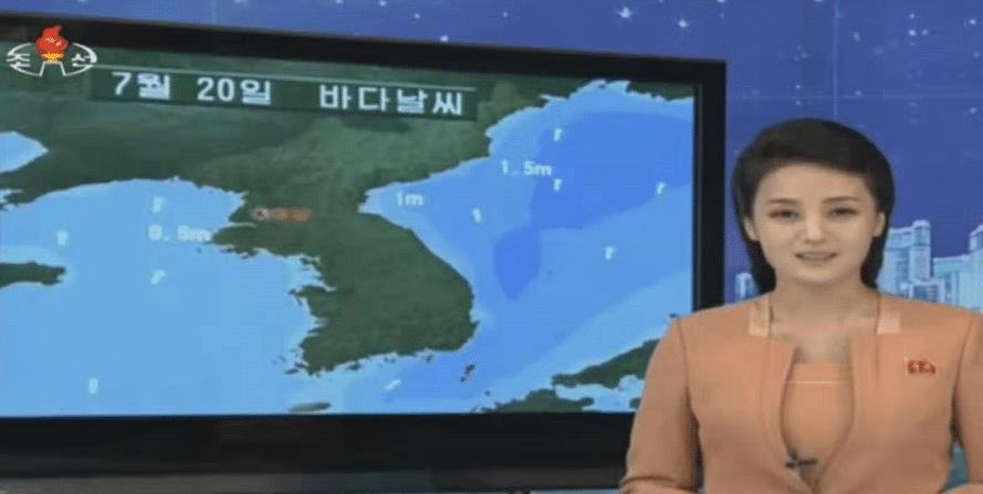 #韩国#“韩国朝鲜”天气预报女主持人对比，为了“收视率”不择手段