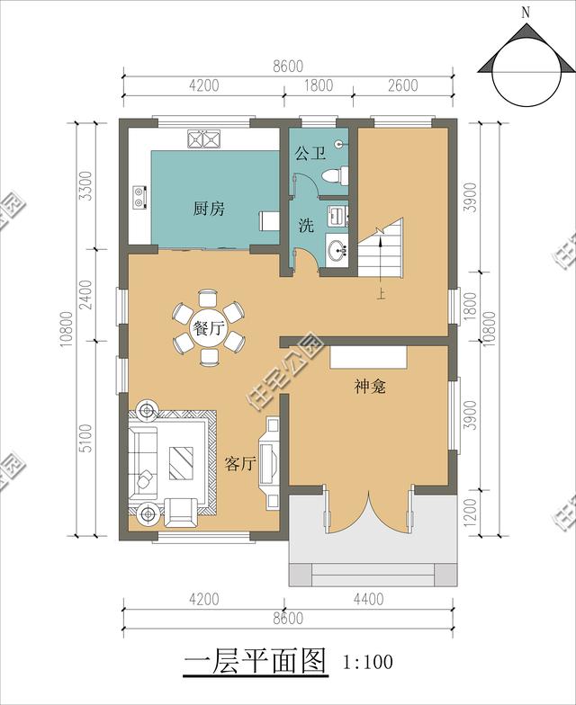 |面宽9.3米，进深10.7米自建房怎么设计？