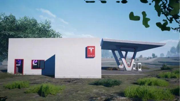 范冰冰|《和平精英》玩跨界,特斯拉主题店超级充电站现身海岛