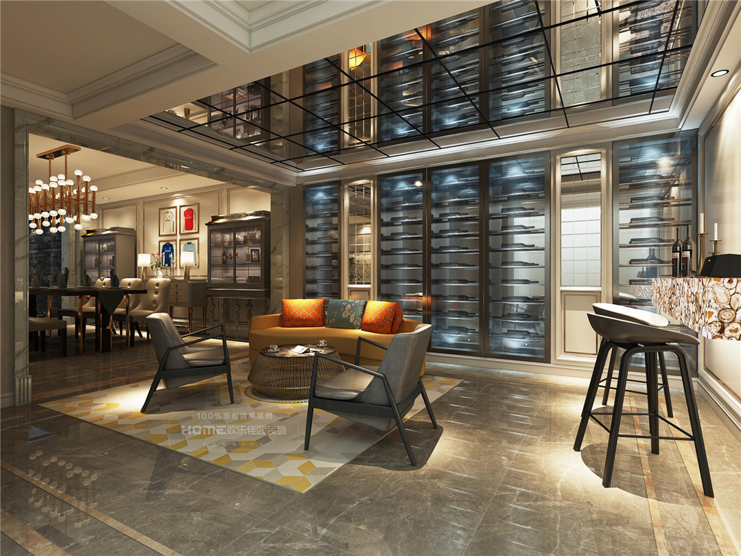 手办|420㎡轻奢欧式，真正做到1: 1的效果图还原