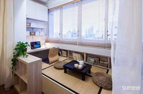 榻榻米|阳台不要傻傻装推拉门了，聪明人都这样设计，不得不感叹机智